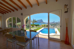 Comfortable Villa LEVADIA near to the beach with the swimming pool & view to the Rock Ifach in Calpe